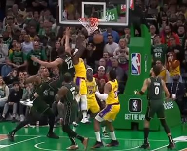 Celtics wins in OT after controversial regulation ending vs. Lakers