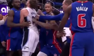 Eleven players slap with suspension after Magic-Piston brawl