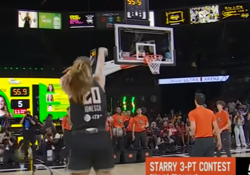 Sabrina Ionescu delivers historic three-point shootout performance